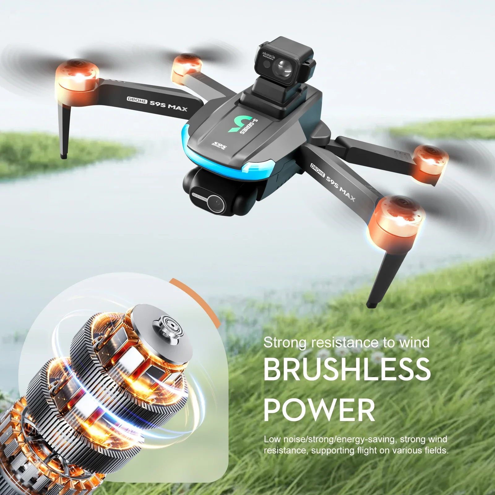 NEW S9S MAX MINI Drone 4K 2-Ax - Drone Camera With Gimbal recension och pris