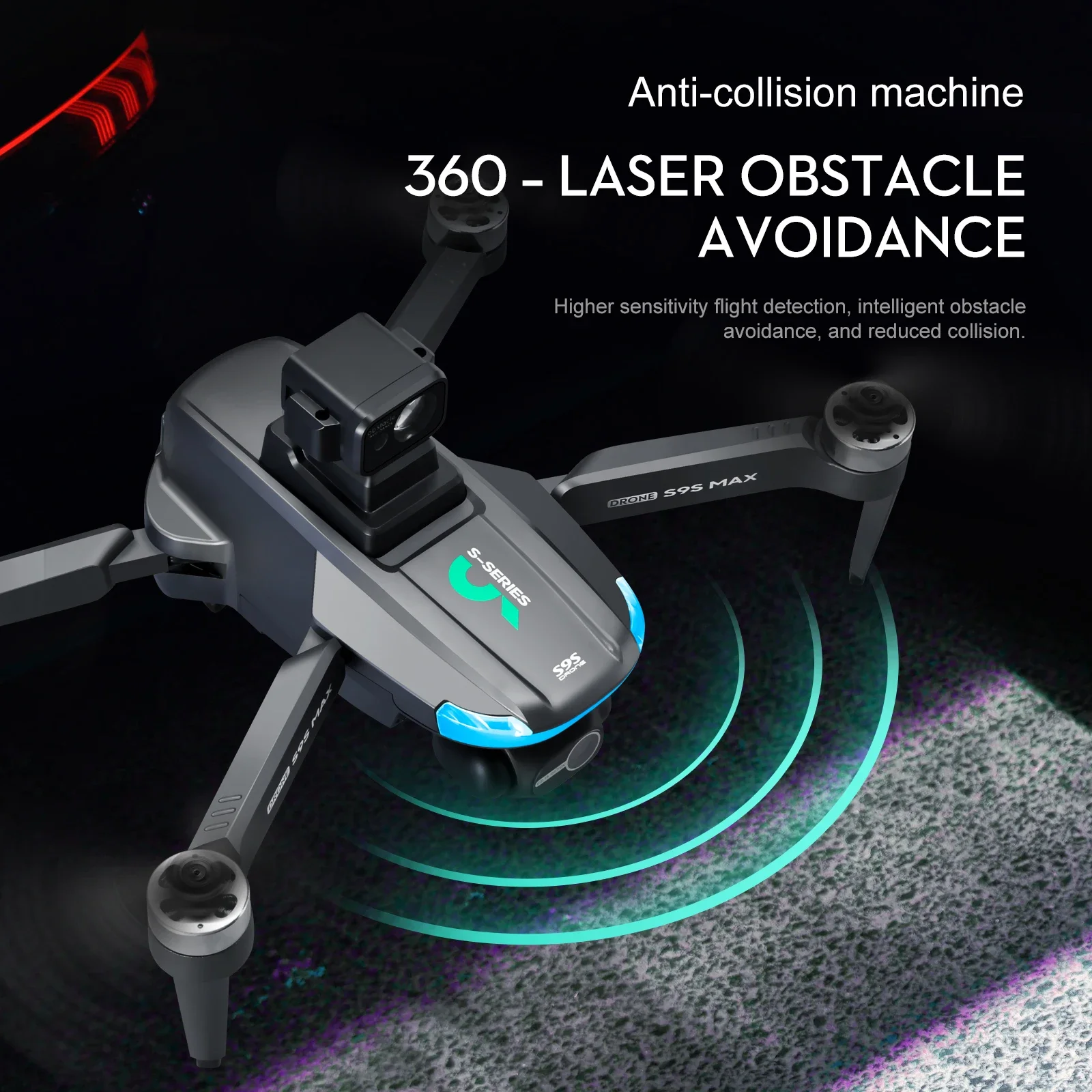 NEW S9S MAX MINI Drone 4K 2-Ax - Drone Camera With Gimbal recension och pris
