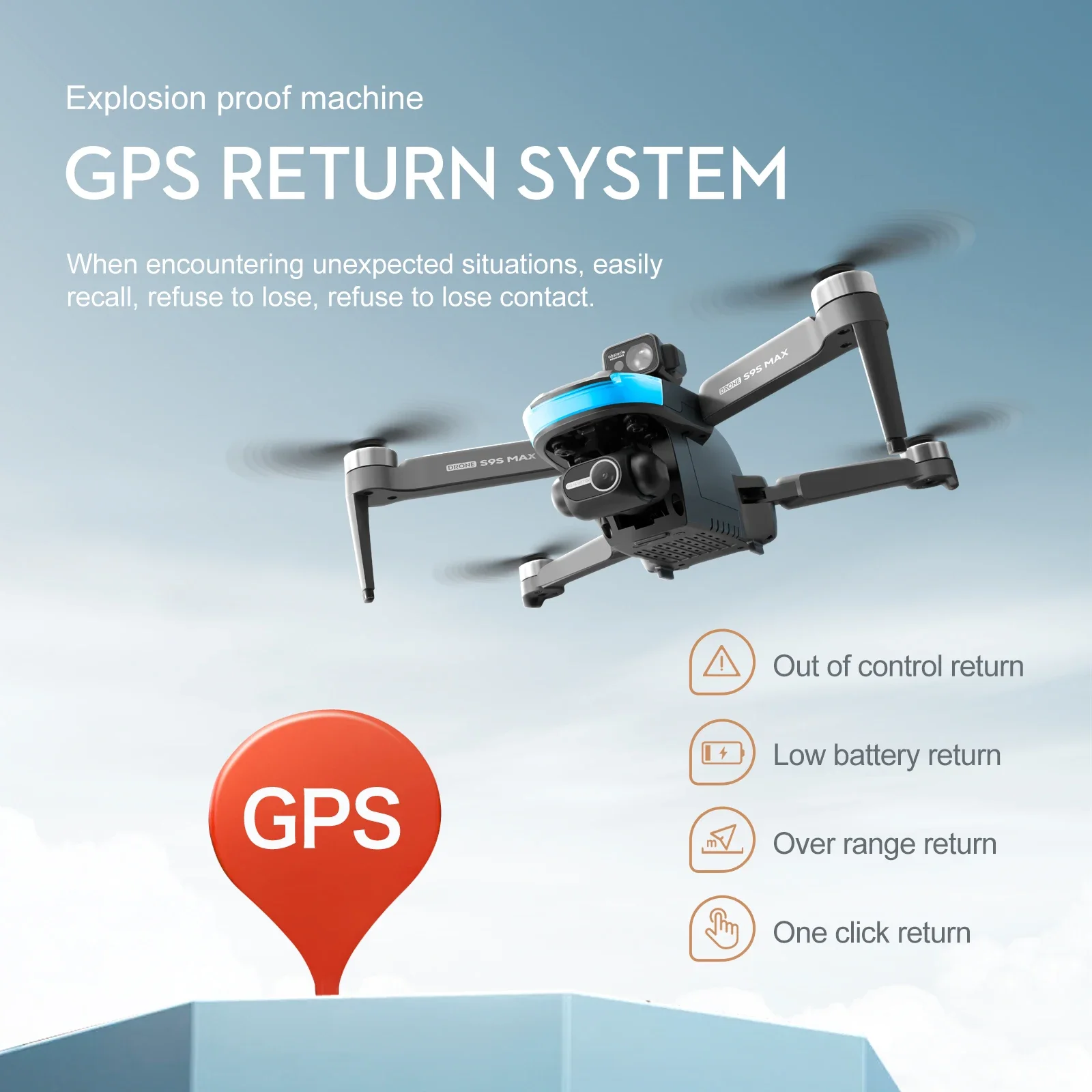 NEW S9S MAX MINI Drone 4K 2-Ax - Drone Camera With Gimbal recension och pris