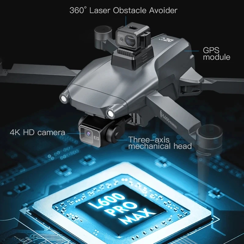 L600 PRO MAX GPS Drone Profess - Drone Camera With Gimbal recension och pris