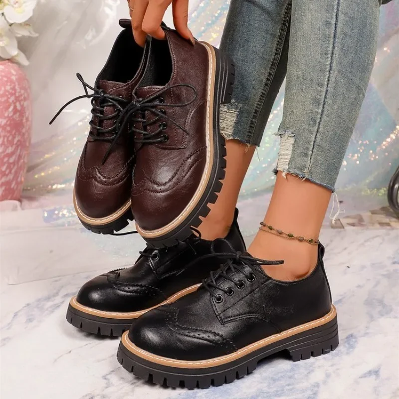 Women Classic Platform Oxford  - Drone Camera Stabilized recension och pris