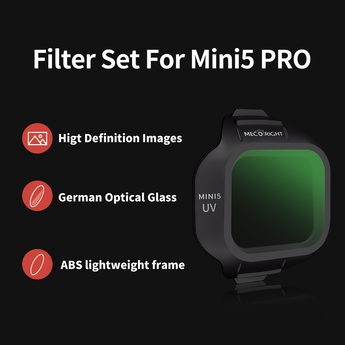 Mecoright Applies DJI Mini5 Pr - Drone Camera Filter recension och pris